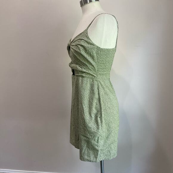 Abercrombie Double Knot Front Cutout Mini Danity Floral Dress Size S - Picture 3 of 11